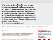 Tablet Screenshot of les-museographes.org